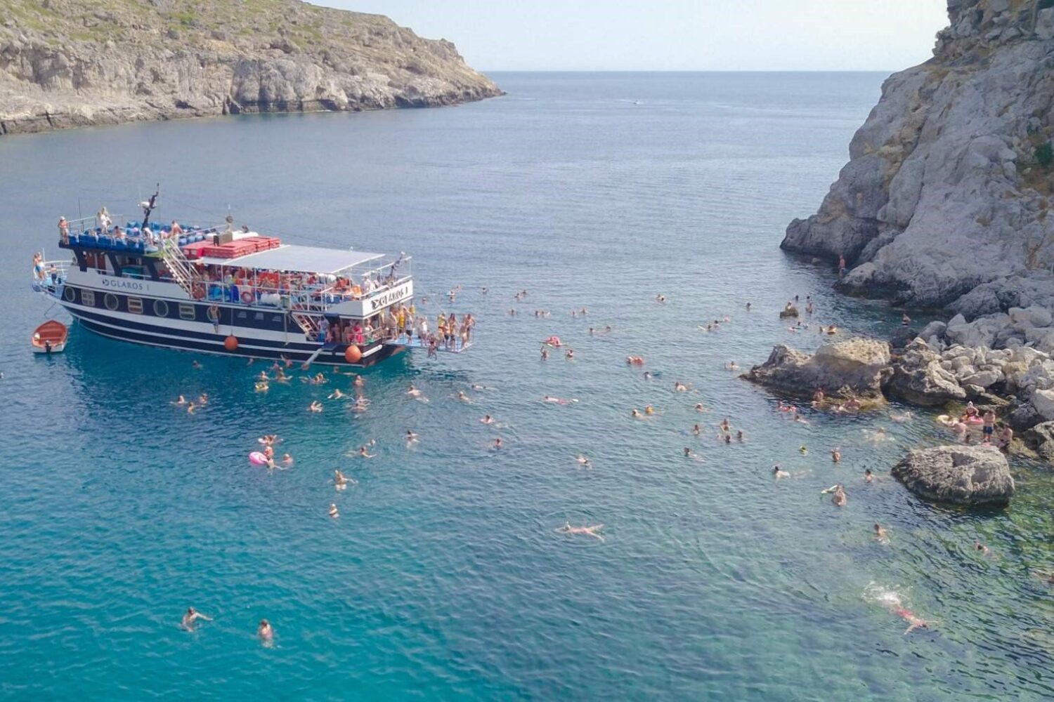 Swimming cruise Rhodes